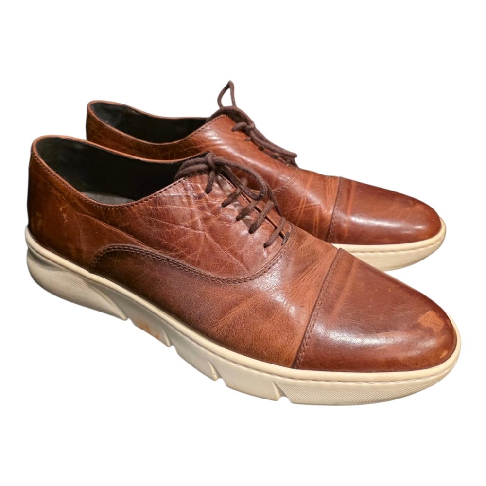 BRUNO MAGLI Dixon Brown Leather Oxford/Sneaker - Size 10